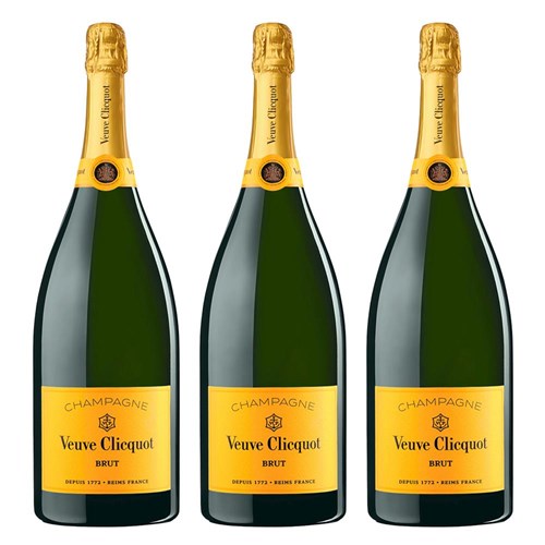 Veuve Clicquot Yellow Label Brut Magnum 1.5L Case of 3